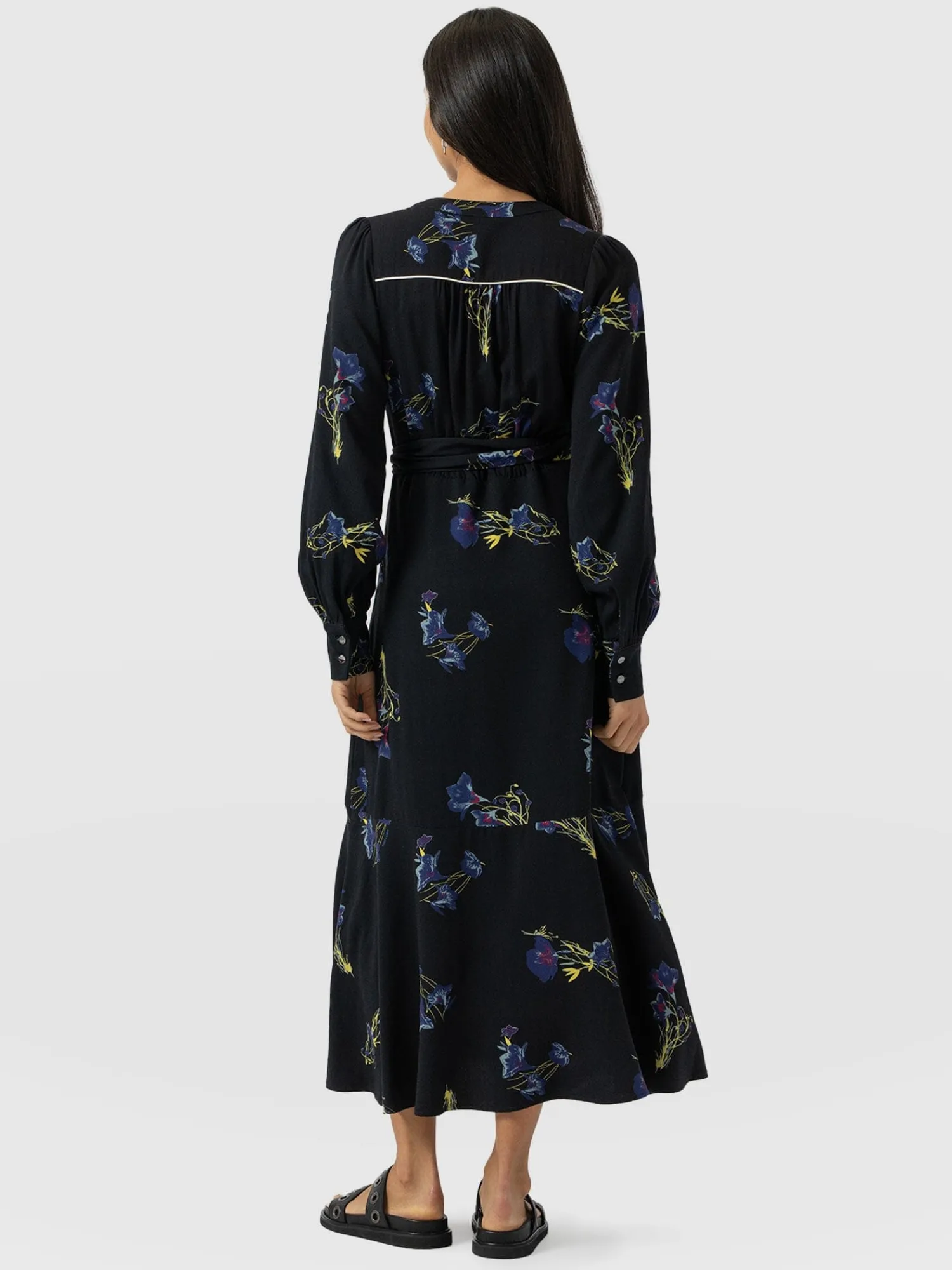 Outlet Saint and Sofia Adaline Zip Up Dress - Blue Lily Gardens