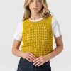 Outlet Saint and Sofia Adler Sleeveless Knit - Mustard