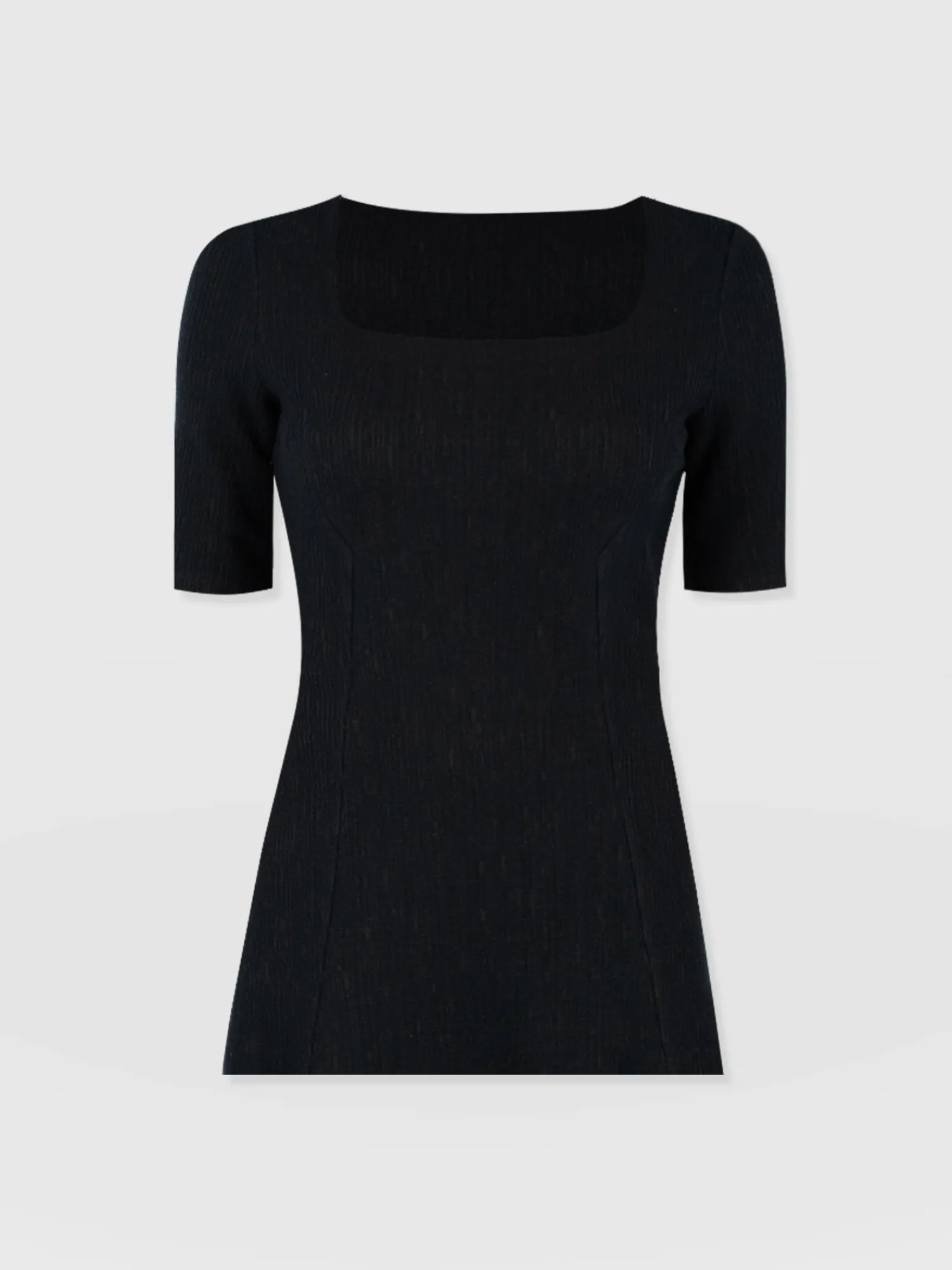 Fashion Saint and Sofia Akia Short Sleeve Tee - Black Textured