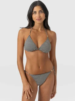 Clearance Saint and Sofia Alba Tie Side Bikini Bottom - Stripe
