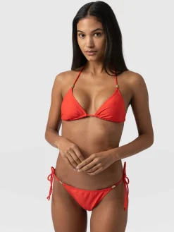 Fashion Saint and Sofia Alba Tie Side Bikini Bottom - Red