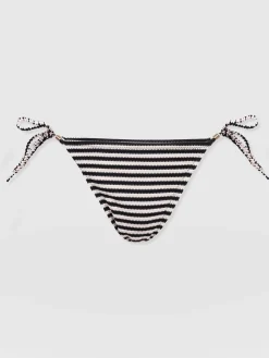 Clearance Saint and Sofia Alba Tie Side Bikini Bottom - Stripe