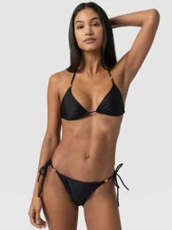 Clearance Saint and Sofia Alba Triangle Bikini Top - Black