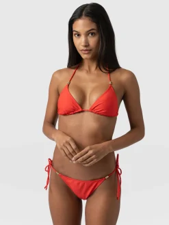 Online Saint and Sofia Alba Triangle Bikini Top - Red