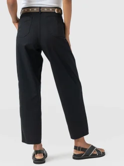 Discount Saint and Sofia Alma Barrel Leg Chino - Black