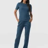 Hot Saint and Sofia Apartment Pant - Teal Rib