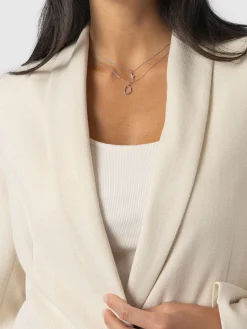 Fashion Saint and Sofia Argent Blazer - Cream