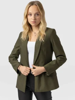 New Saint and Sofia Argent Blazer - Khaki