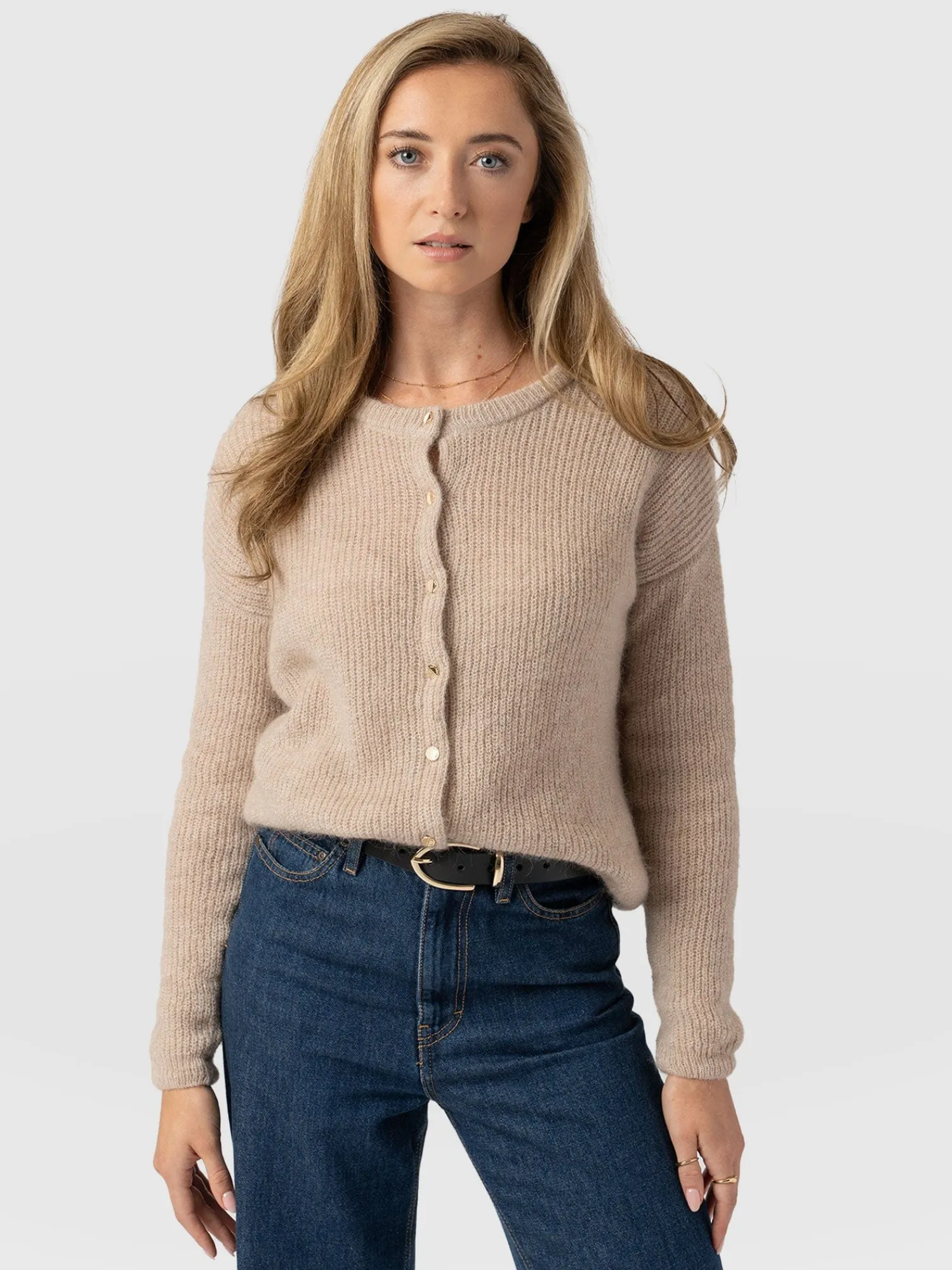 Clearance Saint and Sofia Ariella Cardigan - Beige