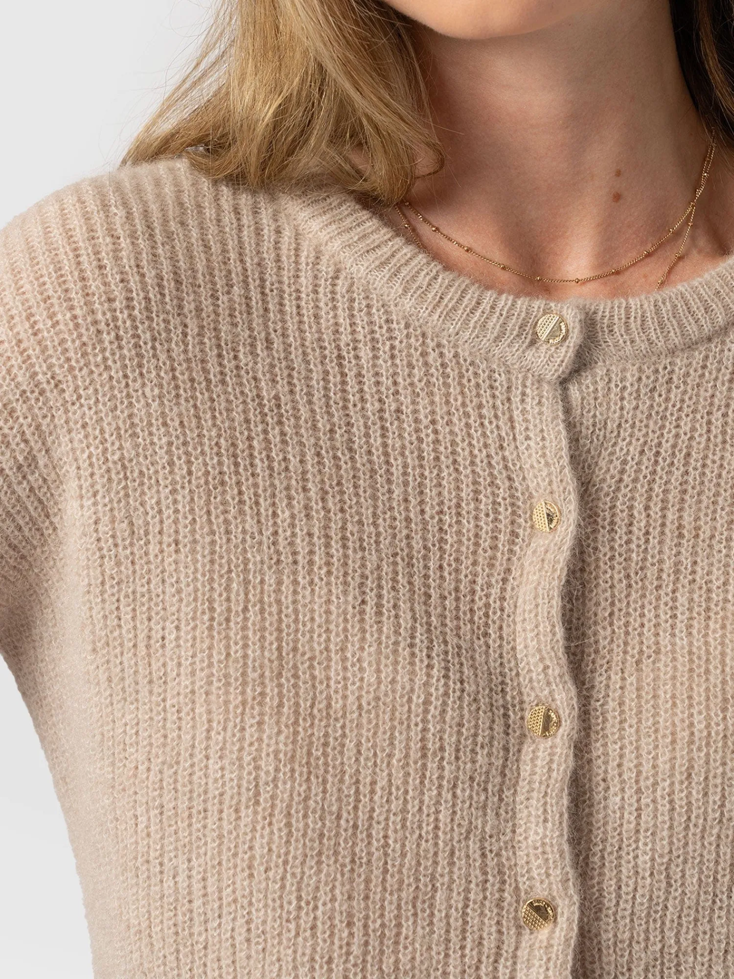 Clearance Saint and Sofia Ariella Cardigan - Beige