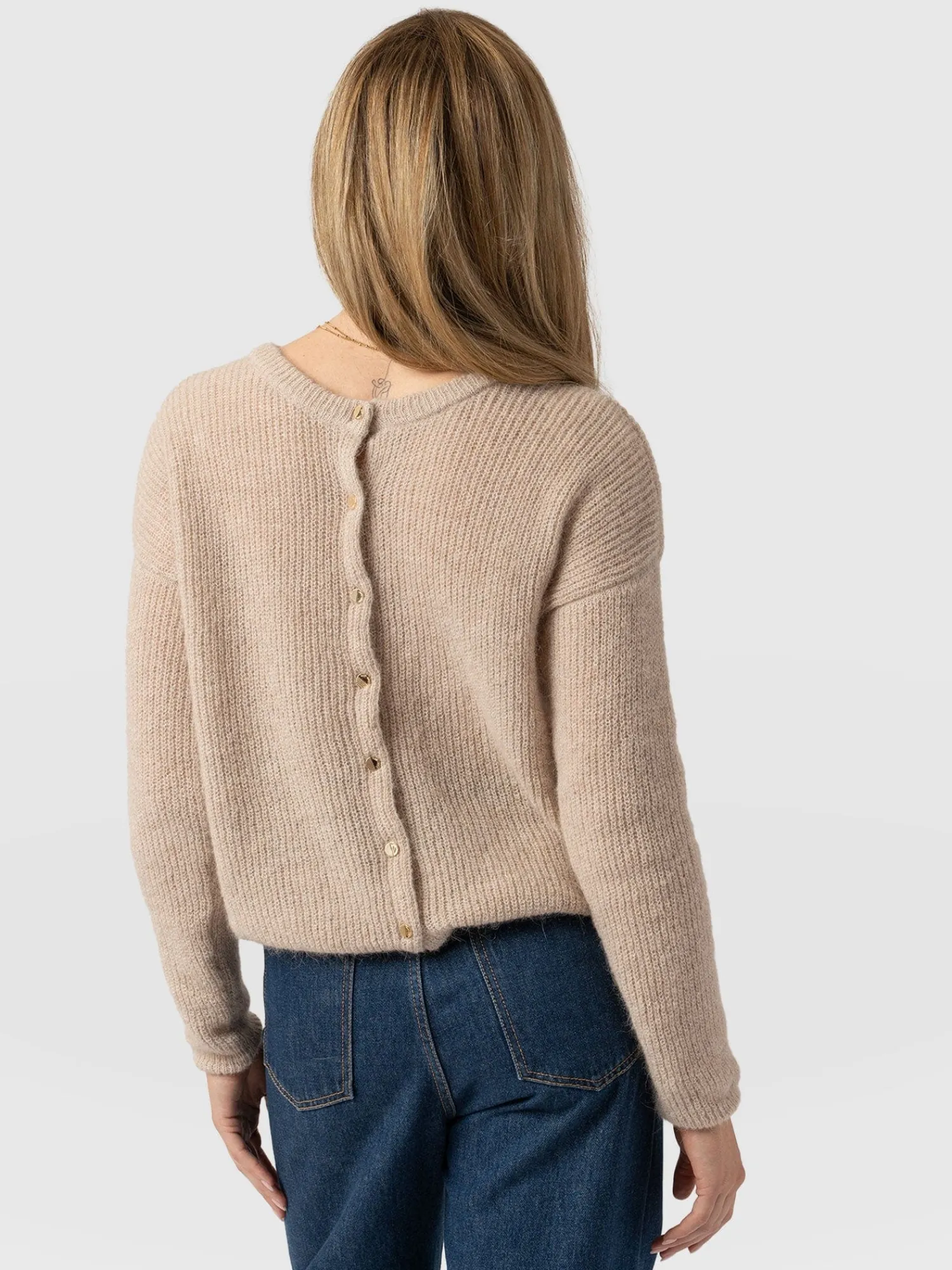 Clearance Saint and Sofia Ariella Cardigan - Beige