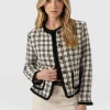 Best Saint and Sofia Ashby Jacket - Black/White Check
