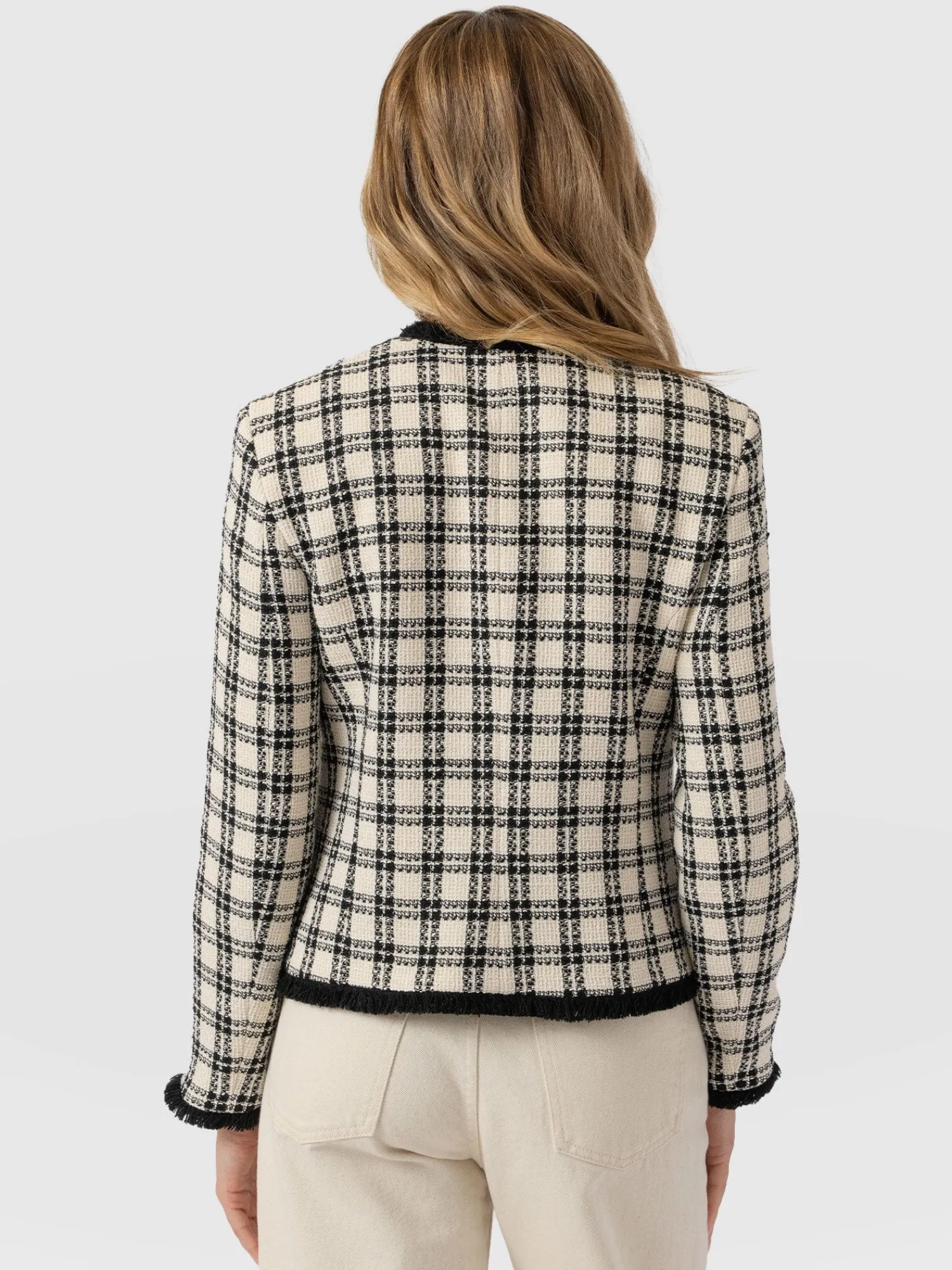 Best Saint and Sofia Ashby Jacket - Black/White Check