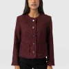 Best Saint and Sofia Ashby Jacket - Maroon