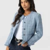 Fashion Saint and Sofia Ashby Jacket - Pale Blue