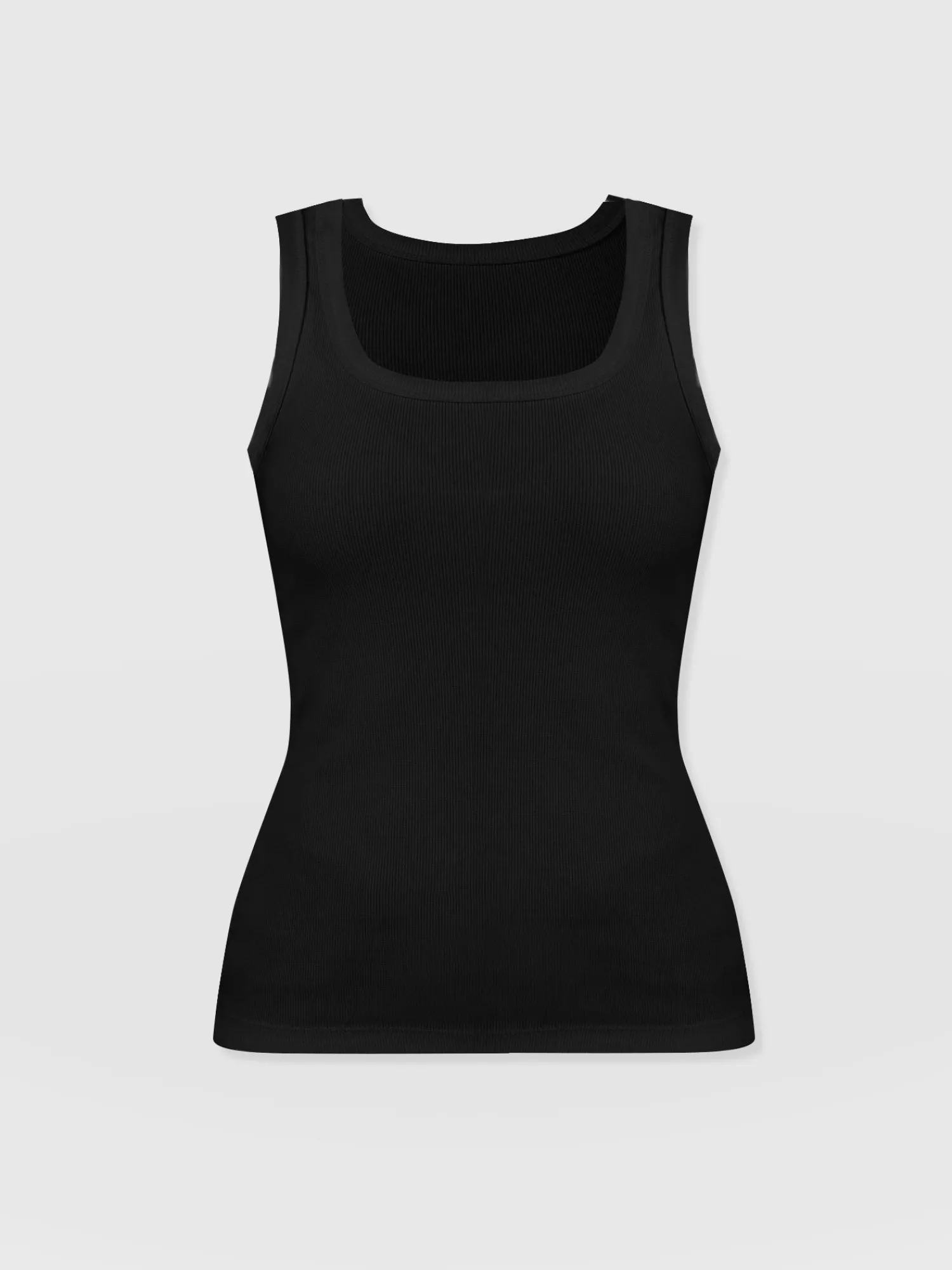 Fashion Saint and Sofia Asher Scoop Neck Vest - Black