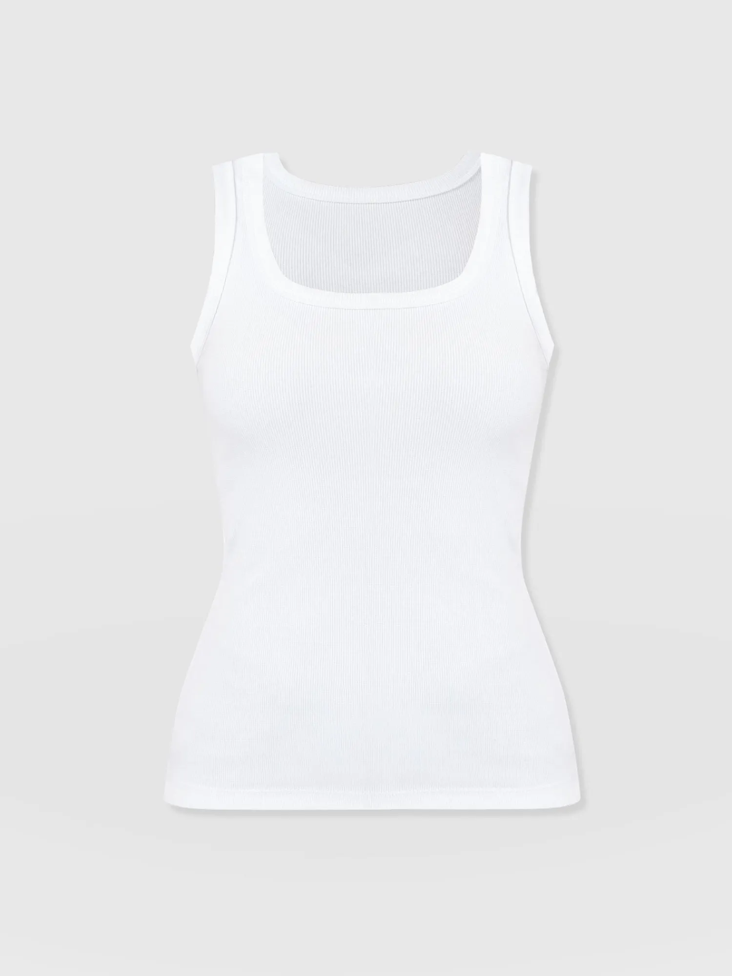 Sale Saint and Sofia Asher Scoop Neck Vest - White