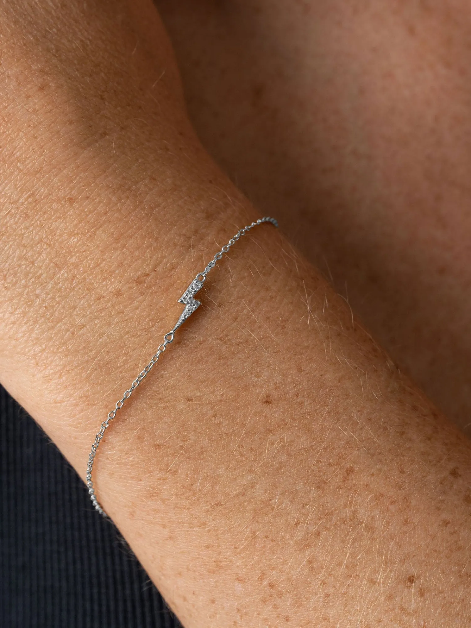 Hot Saint and Sofia Astral Lightning Bracelet - Silver