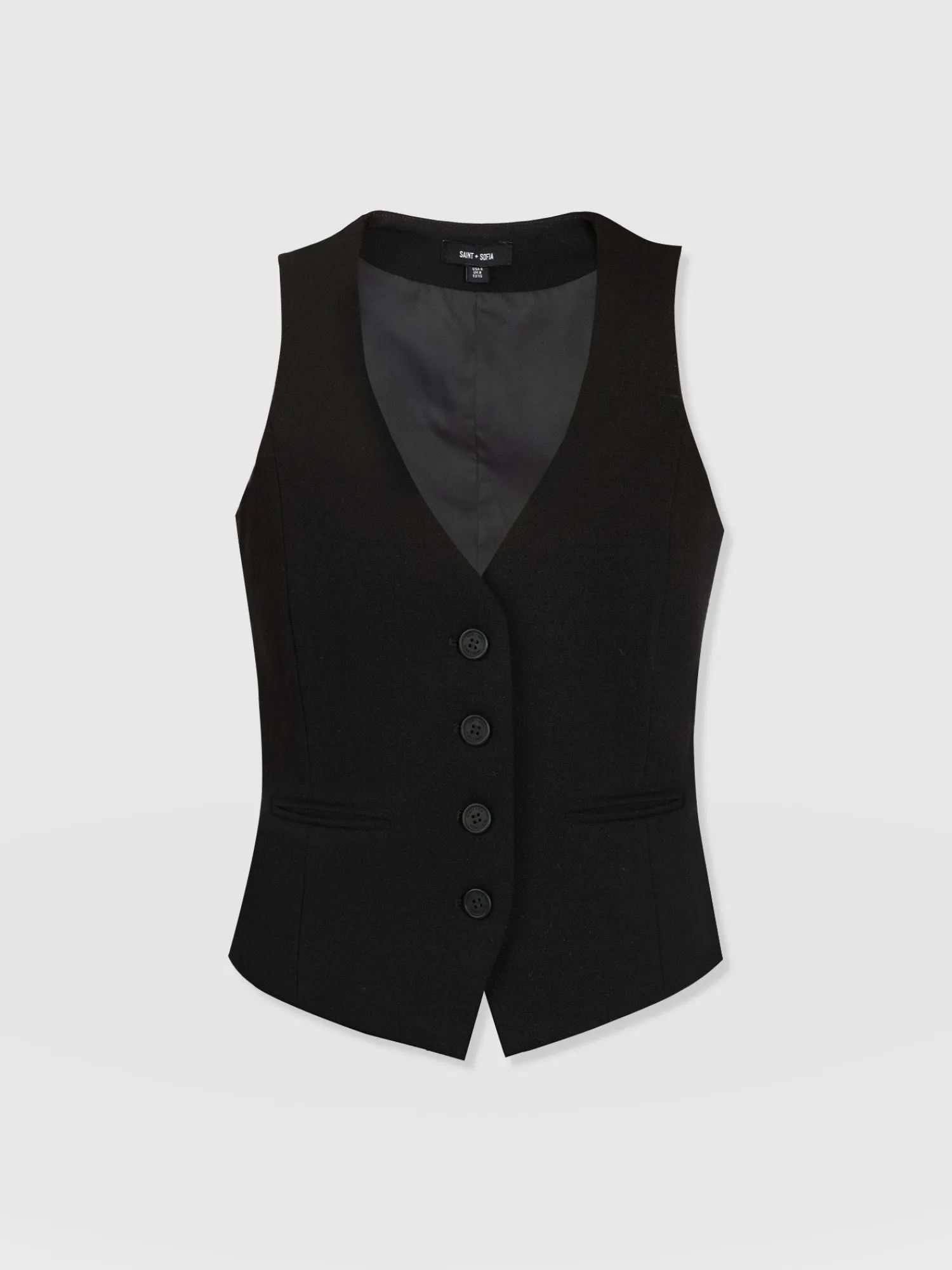 New Saint and Sofia Astrid Vest - Black