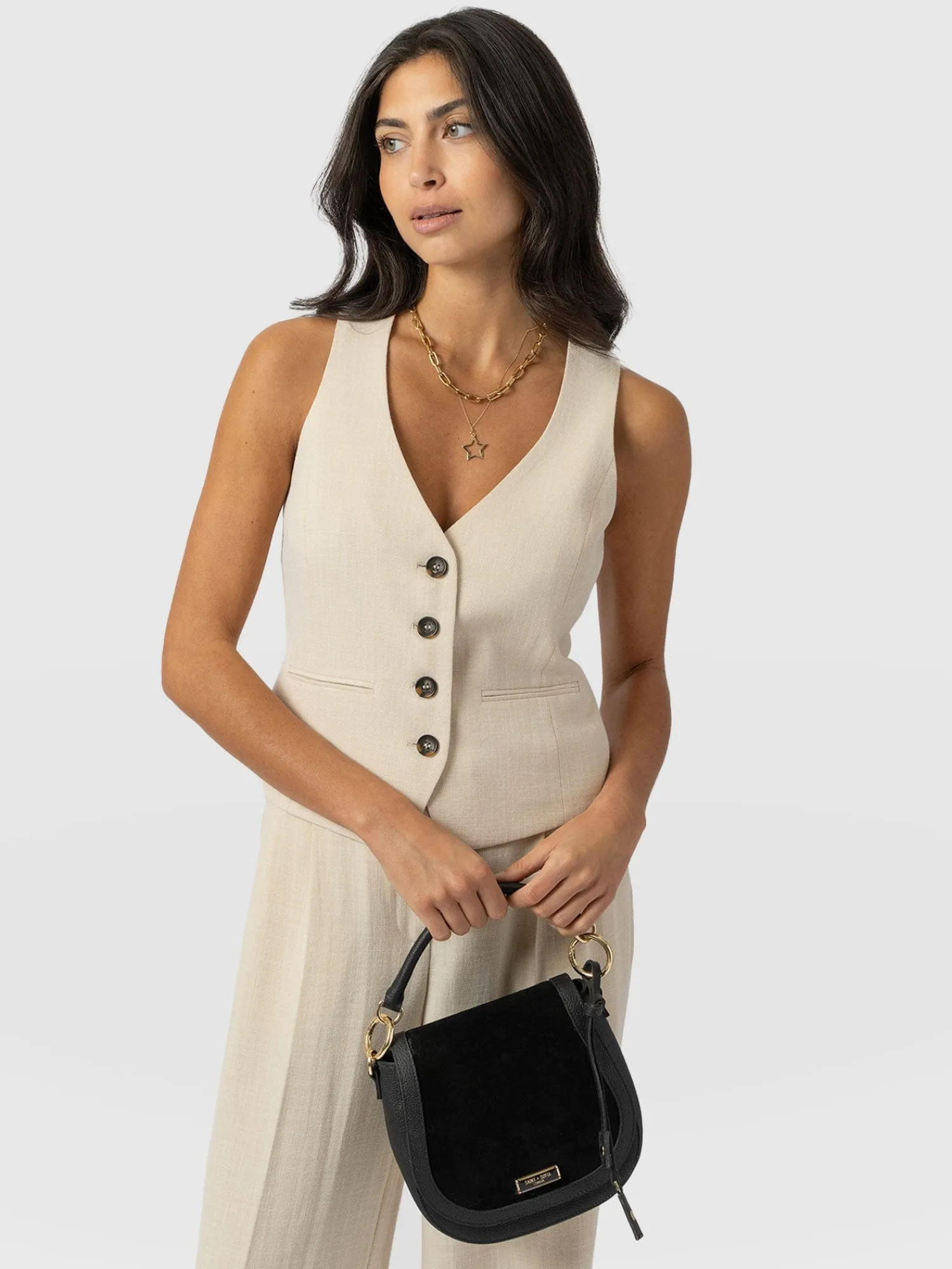 Fashion Saint and Sofia Astrid Waistcoat - Cream