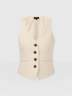 Fashion Saint and Sofia Astrid Waistcoat - Cream