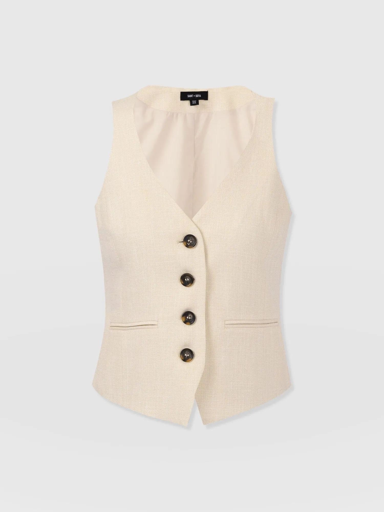 Fashion Saint and Sofia Astrid Waistcoat - Cream