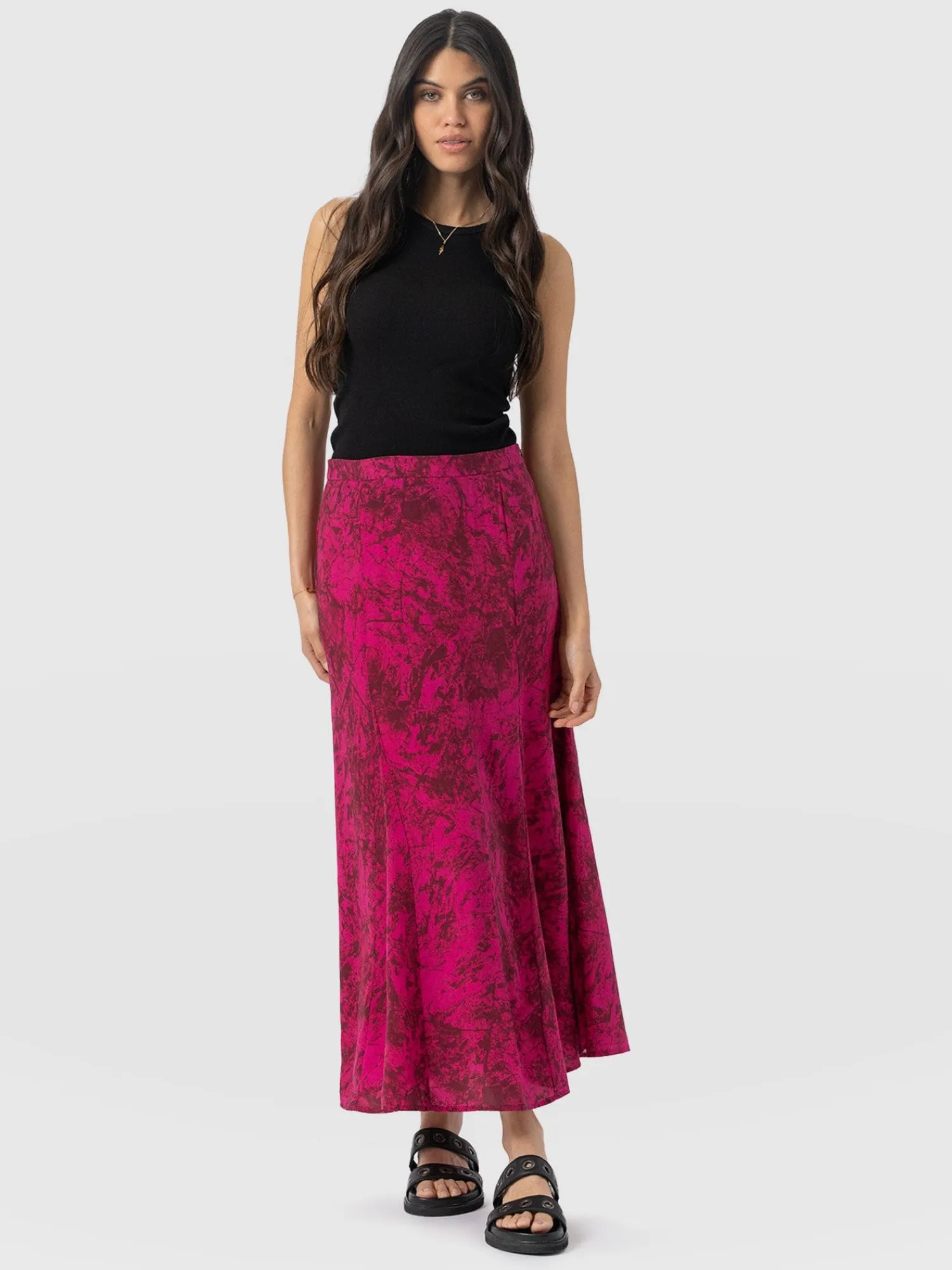 Hot Saint and Sofia Audrey Skirt - Pink Marble