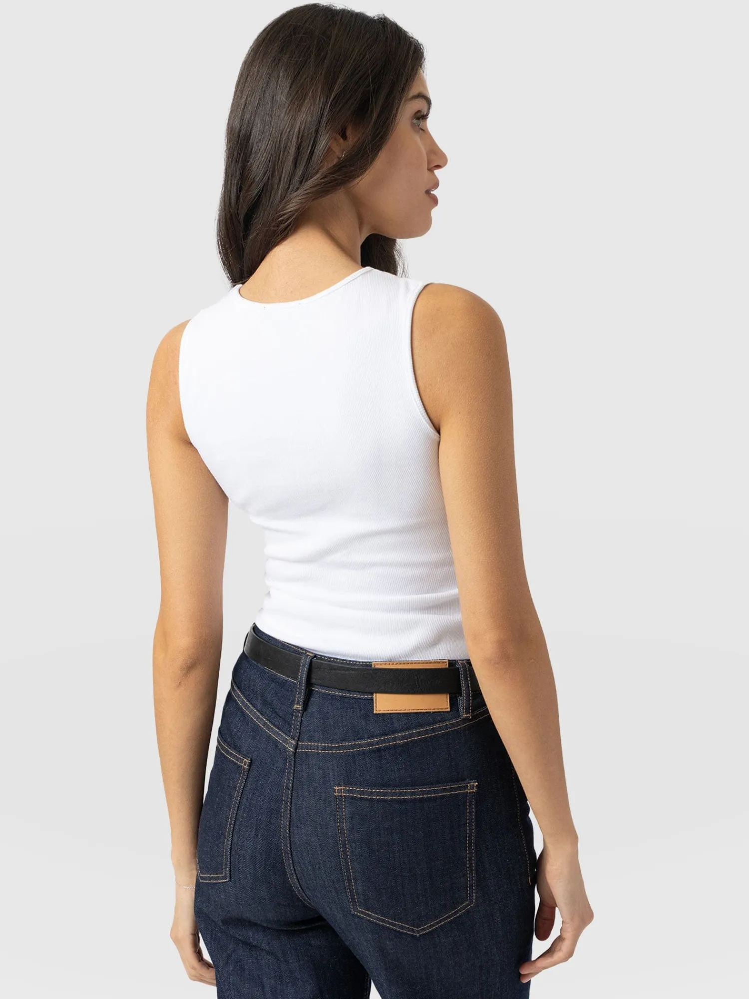 Fashion Saint and Sofia Axel Cut Out Vest - White