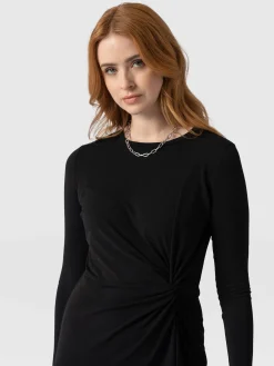 Best Saint and Sofia Bailey Knot Dress - Black