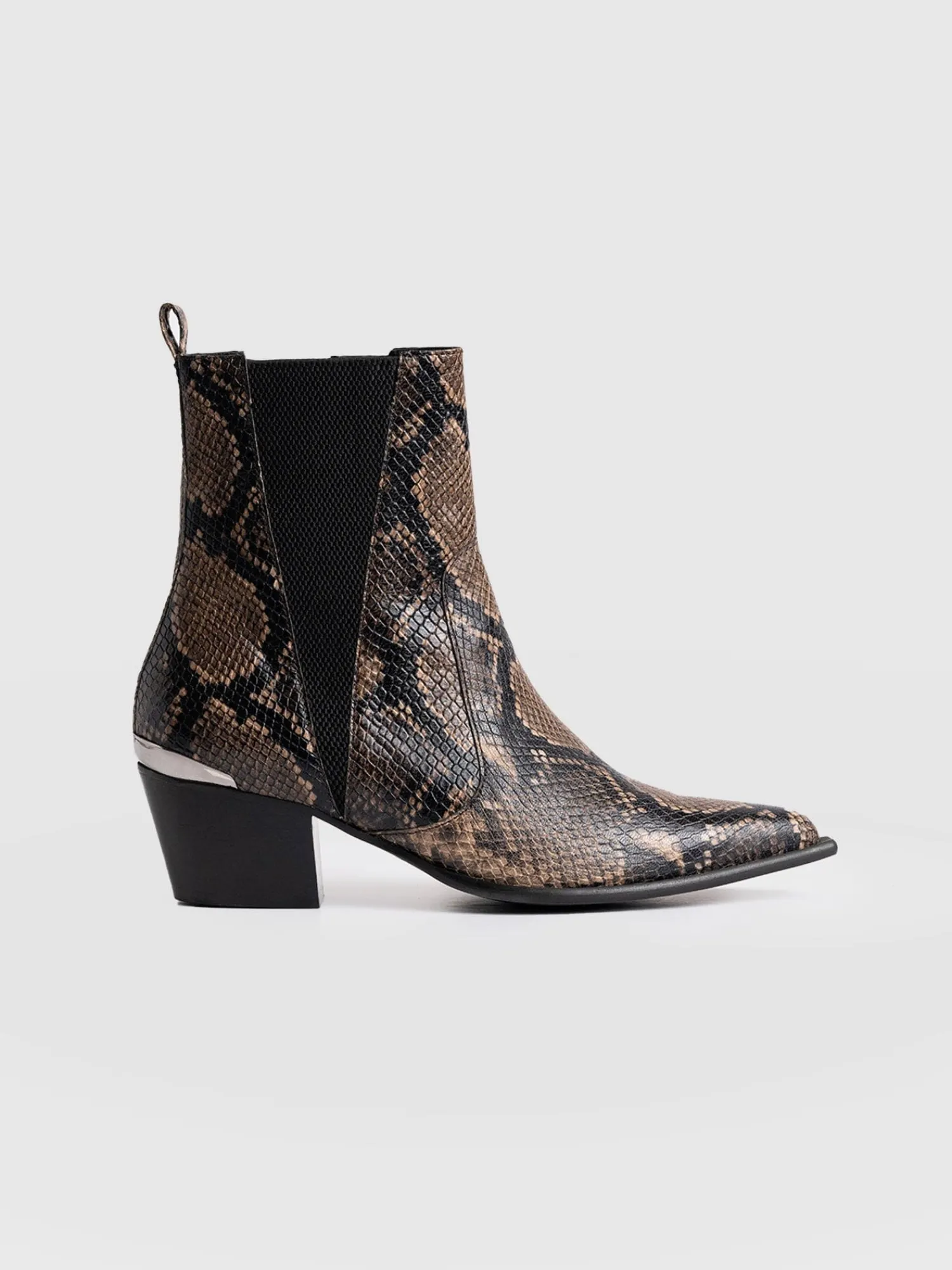 Discount Saint and Sofia Billie Snake Boot - Taupe