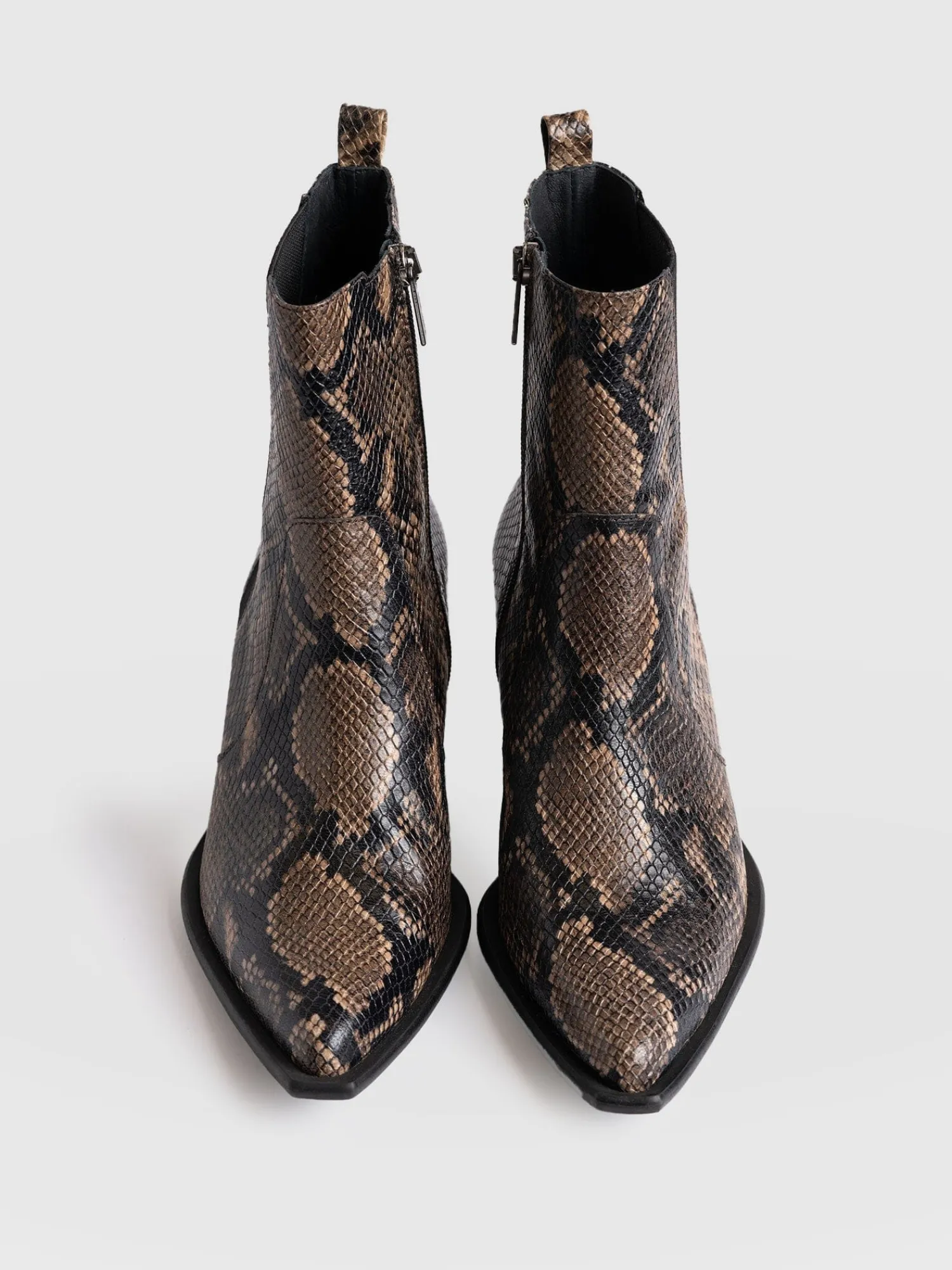 Discount Saint and Sofia Billie Snake Boot - Taupe