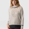 Fashion Saint and Sofia Blake Cashmere Skull Sweater - Cream