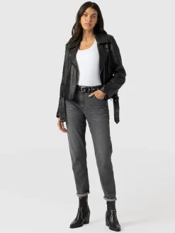 New Saint and Sofia Boyfriend Jeans - Black