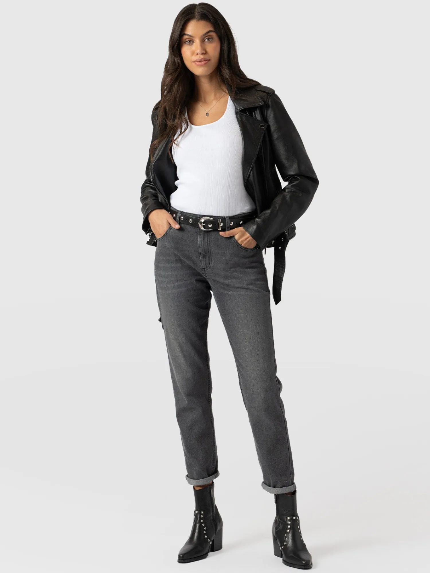 New Saint and Sofia Boyfriend Jeans - Black