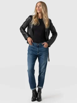 Outlet Saint and Sofia Boyfriend Jeans - Mid Blue