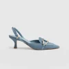 Sale Saint and Sofia Bridget Sling Back Heels - Blue