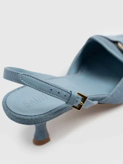 Sale Saint and Sofia Bridget Sling Back Heels - Blue