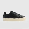 Online Saint and Sofia Brook Scallop Sneaker - Black