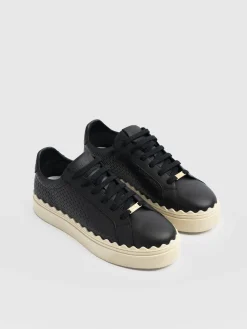 Online Saint and Sofia Brook Scallop Sneaker - Black
