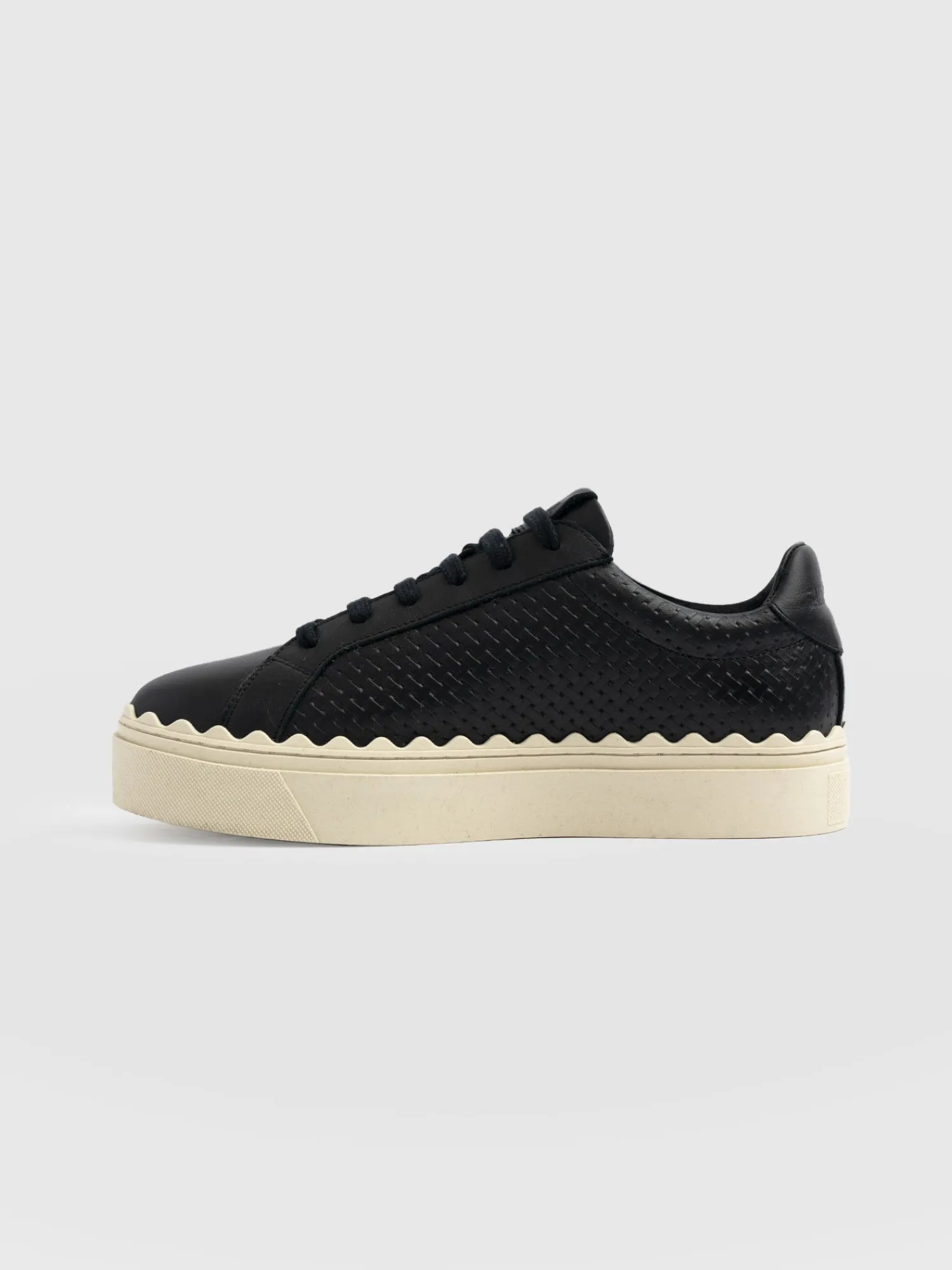 Online Saint and Sofia Brook Scallop Sneaker - Black