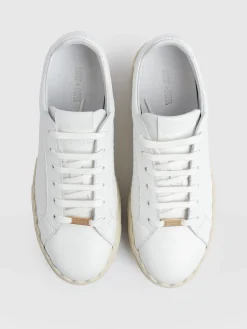 Fashion Saint and Sofia Brook Scallop Sneaker - White