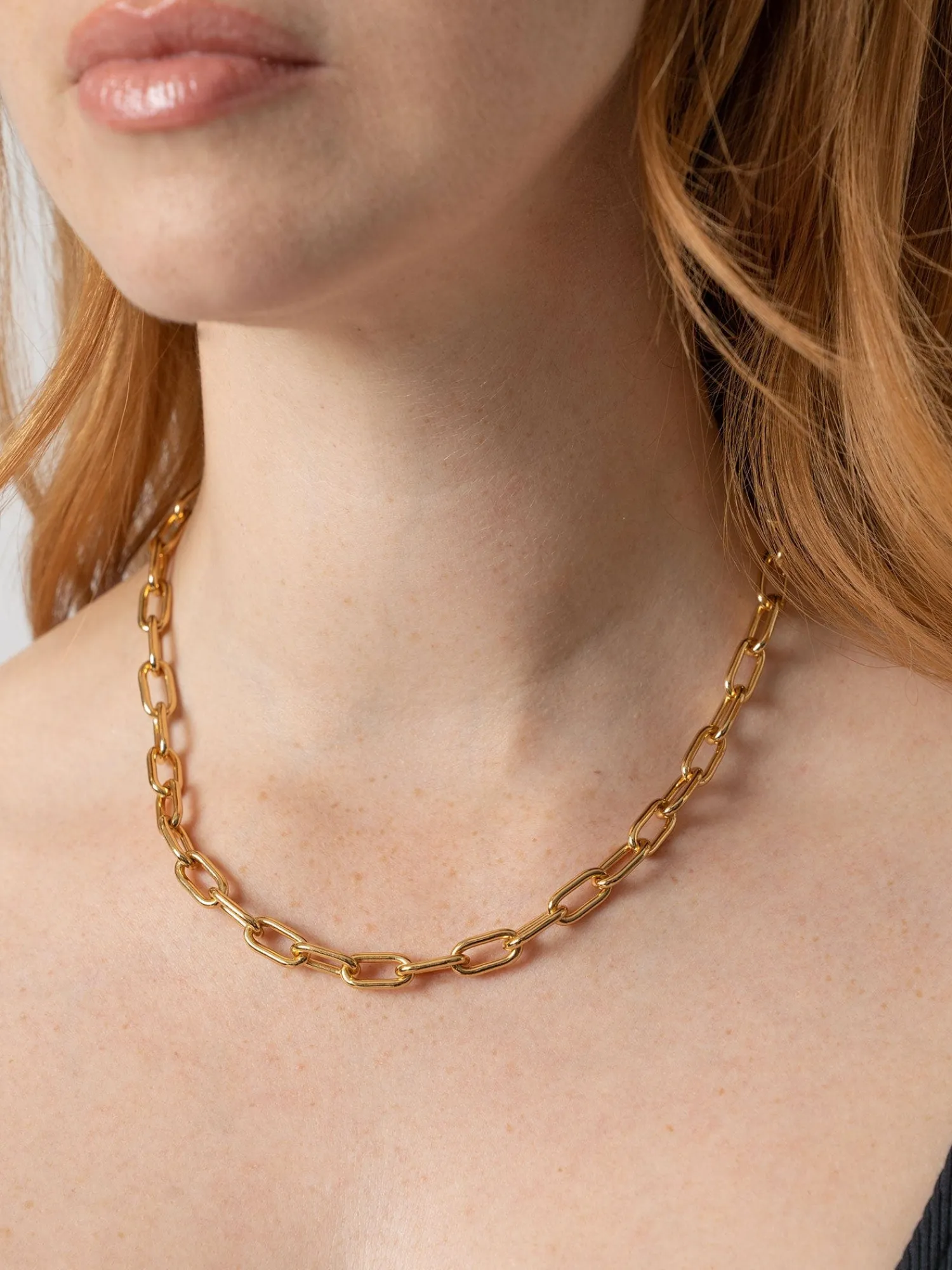 Discount Saint and Sofia Cable Chain Necklace - Gold