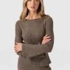 Discount Saint and Sofia Callie Fluted Tee - Beige