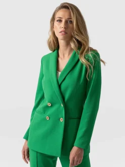 Hot Saint and Sofia Cambridge Blazer - Emerald Green