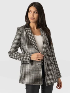 Discount Saint and Sofia Cambridge Blazer - Houndstooth