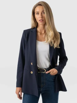 New Saint and Sofia Cambridge Blazer - Navy Crepe