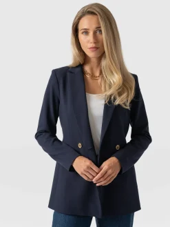 New Saint and Sofia Cambridge Blazer - Navy Crepe