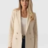 Online Saint and Sofia Cambridge Blazer Crepe - Beige