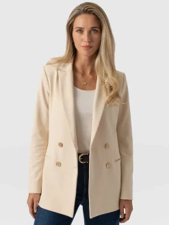 Online Saint and Sofia Cambridge Blazer Crepe - Beige