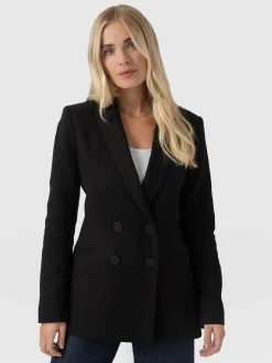 Sale Saint and Sofia Cambridge Blazer Crepe - Black